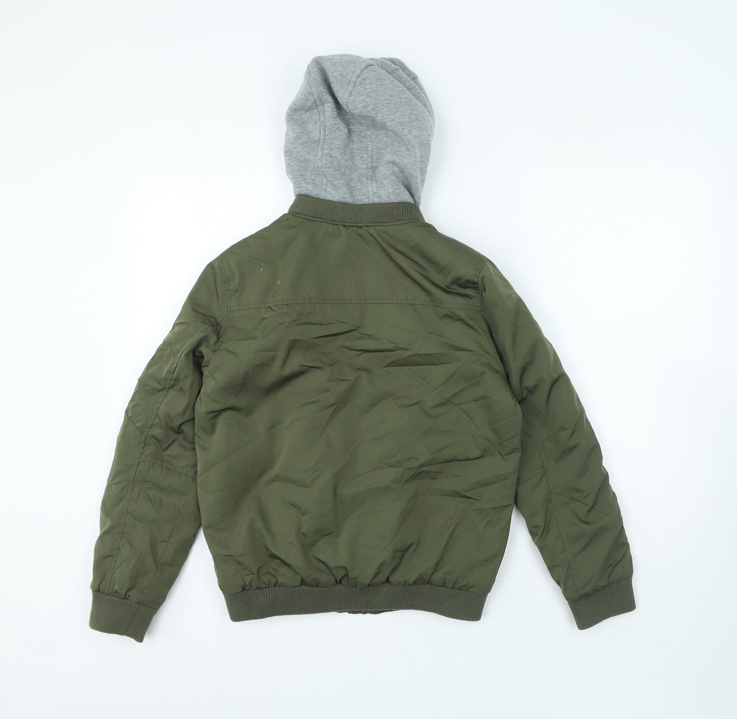 Nutmeg Boys Green Jacket Coat Size 11-12 Years Zip