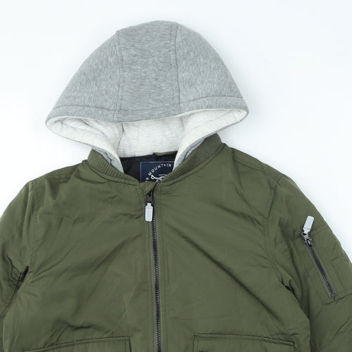 Nutmeg Boys Green Jacket Coat Size 11-12 Years Zip