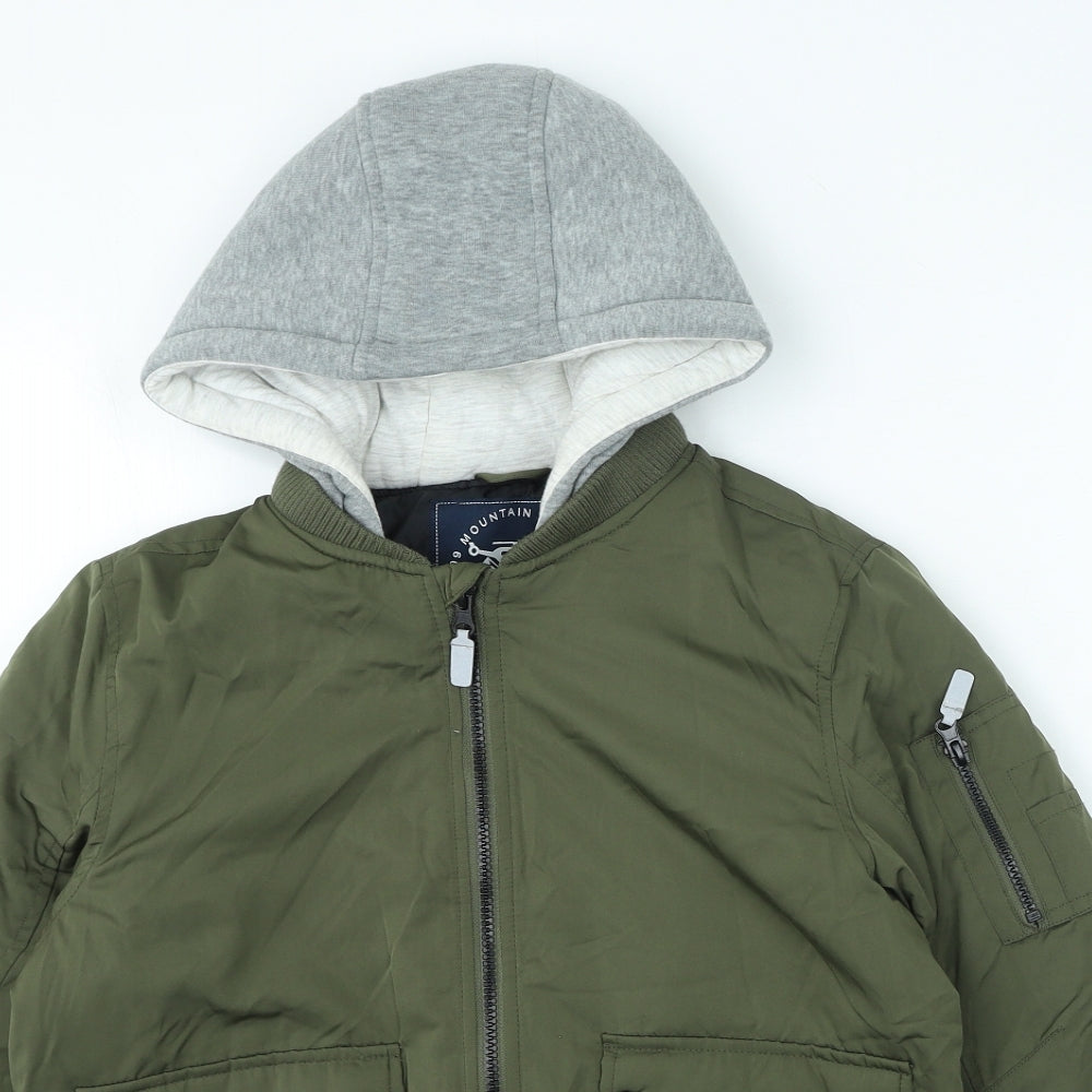 Nutmeg Boys Green Jacket Coat Size 11-12 Years Zip