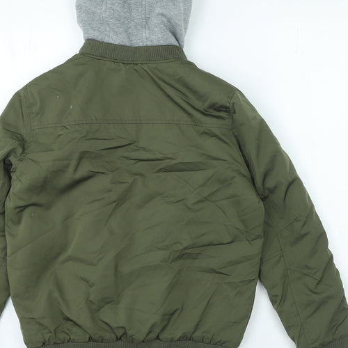 Nutmeg Boys Green Jacket Coat Size 11-12 Years Zip