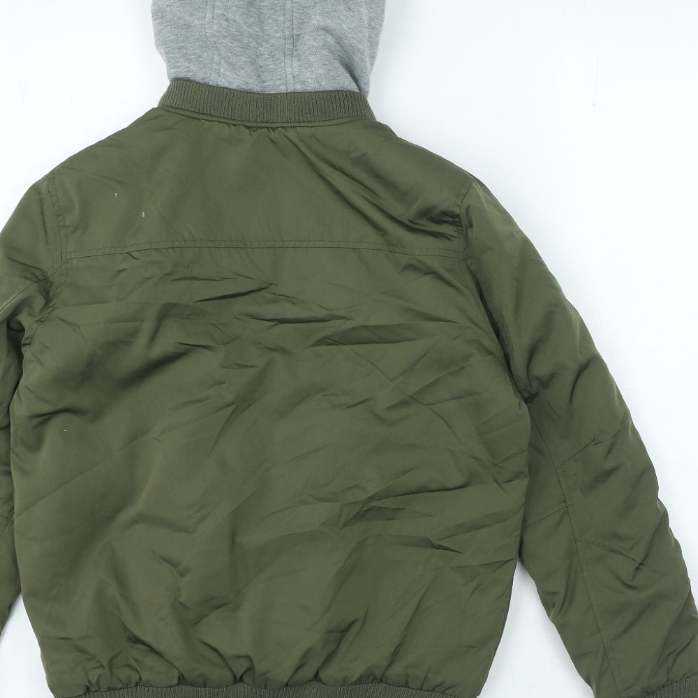 Nutmeg Boys Green Jacket Coat Size 11-12 Years Zip