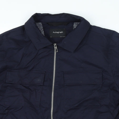 Autograph Mens Blue Jacket Size M Zip