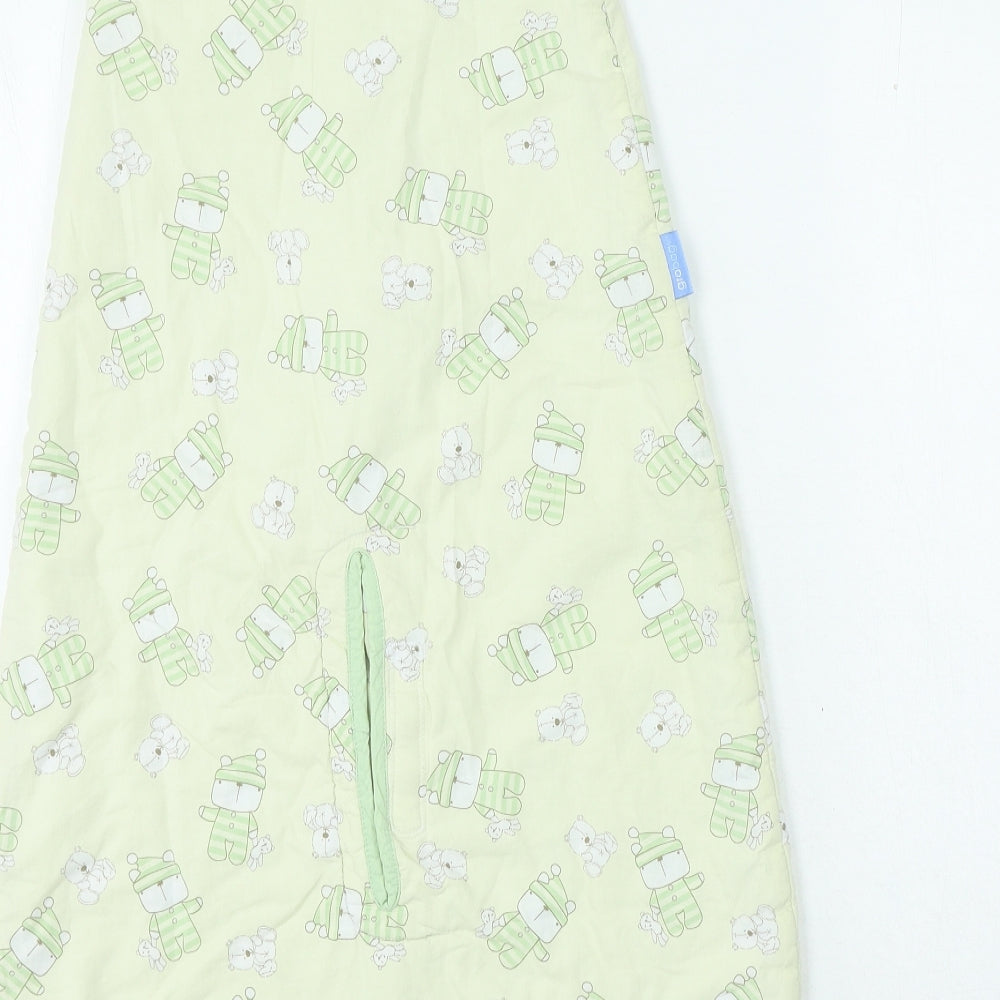 Grobag Baby Green Geometric Cotton Set One Piece Size 6-9 Months Zip