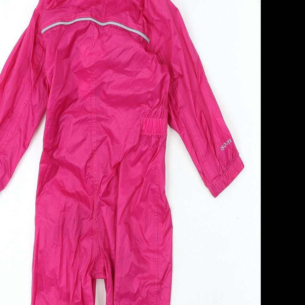 Regatta Girls Pink Anorak Coat Size 12-18 Months Zip