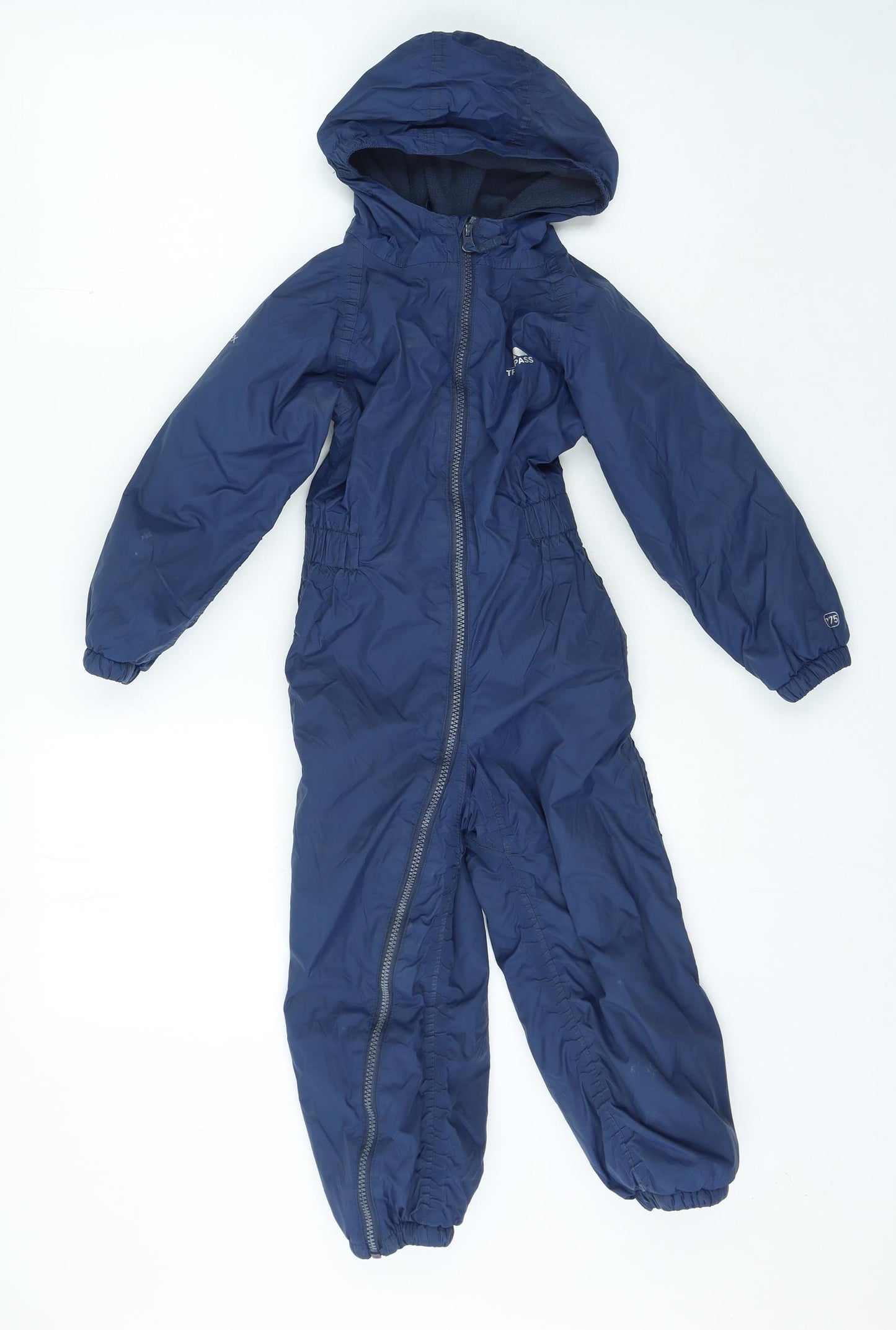Tresspass Boys Blue Rain Coat Snowsuit Size 3-4 Years Zip