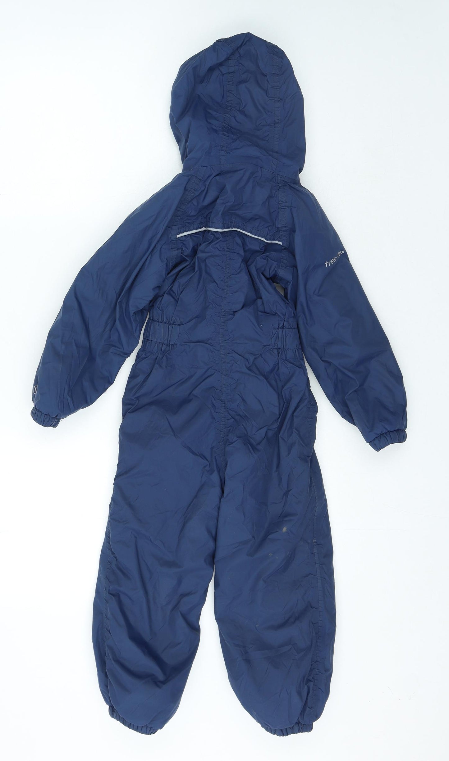 Tresspass Boys Blue Rain Coat Snowsuit Size 3-4 Years Zip