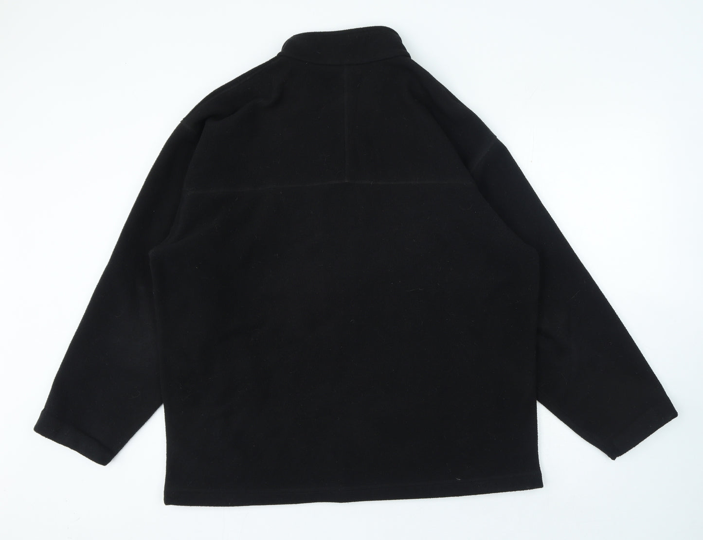 Blue Harbour Mens Black High Neck Polyester Full Zip Jumper Size L
