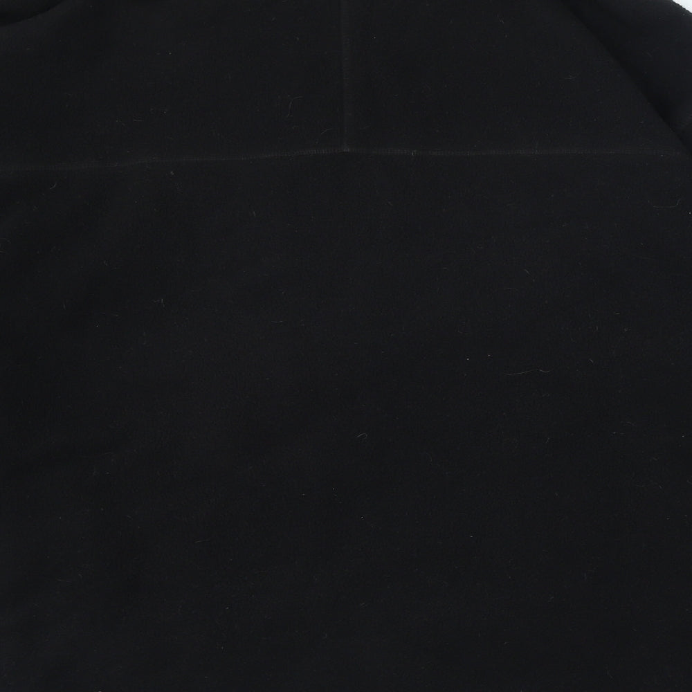 Blue Harbour Mens Black High Neck Polyester Full Zip Jumper Size L