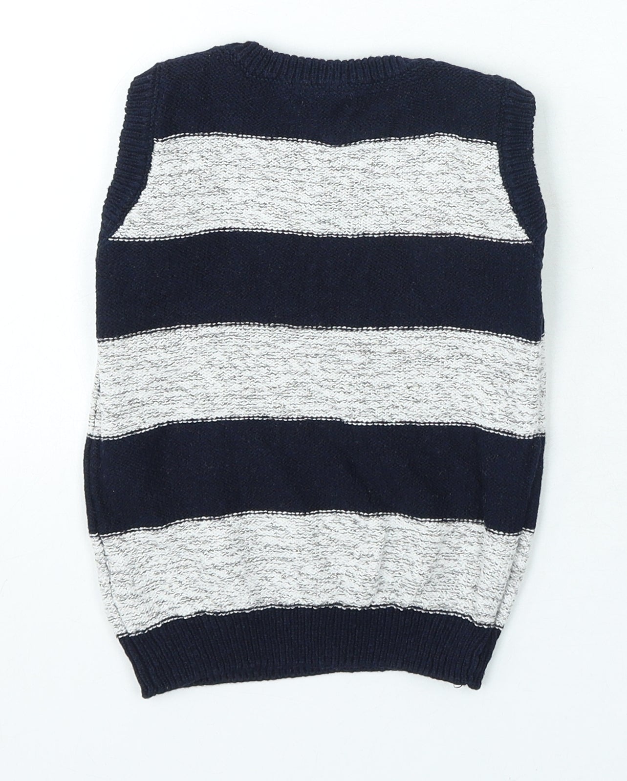 NEXT Boys Blue Striped Cotton Pullover Jumper Size 18-24 Months Pullover