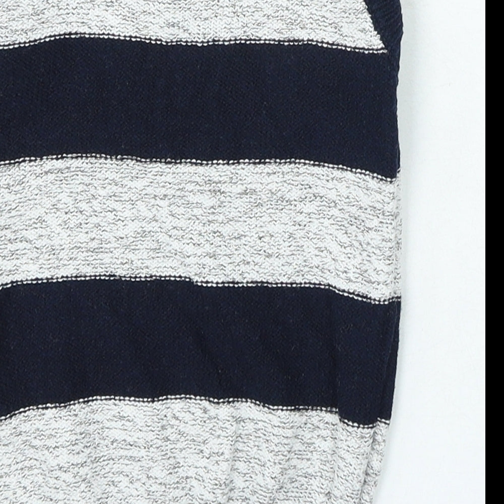 NEXT Boys Blue Striped Cotton Pullover Jumper Size 18-24 Months Pullover