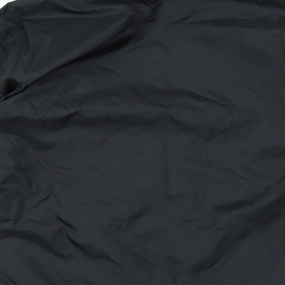 Preworn Mens Black Jacket Coat Size XL Zip