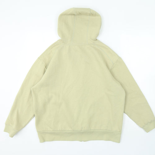 Trademark of Quality Womens Green Round Neck Polyester Full Zip Jumper Size 16