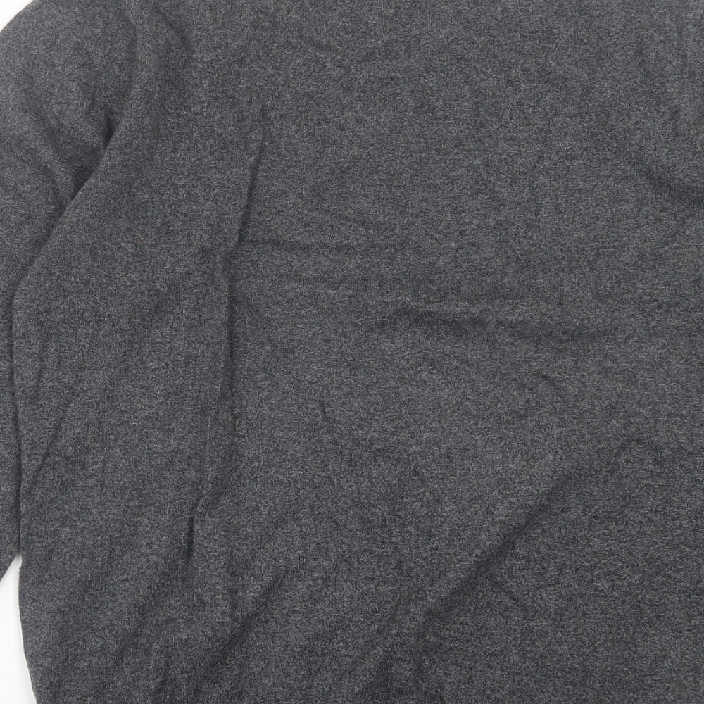 NEXT Mens Grey Crew Neck Cotton Pullover Jumper Size S