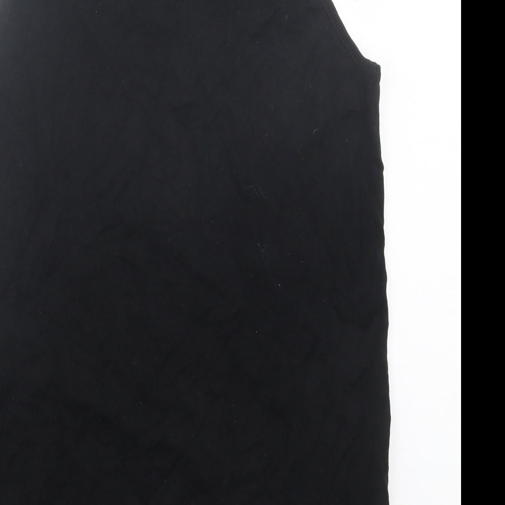 Atmosphere Womens Black Scoop Neck Acrylic Vest Jumper Size 14