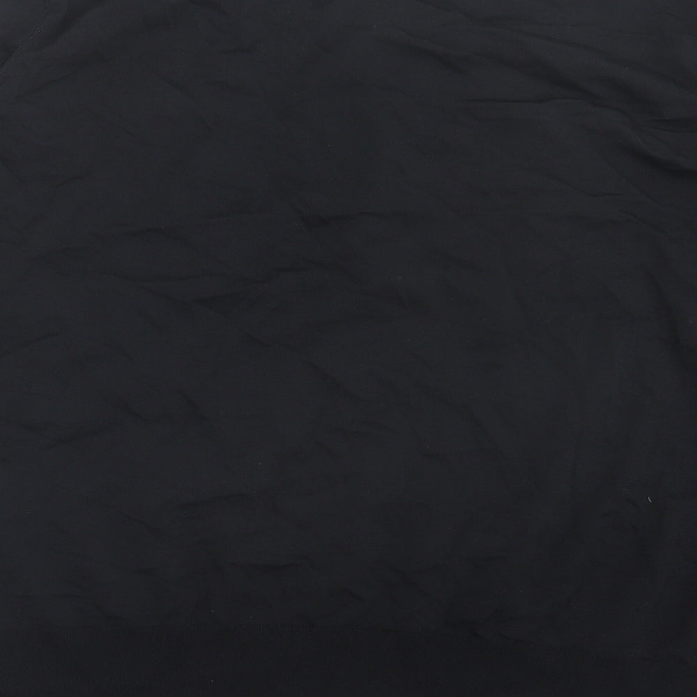 Marks and Spencer Womens Black Crew Neck Viscose Cardigan Jumper Size XL