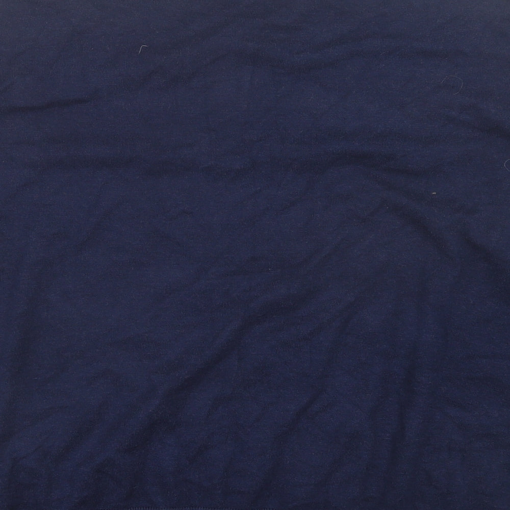 Marks and Spencer Womens Blue V-Neck Viscose Pullover Jumper Size L