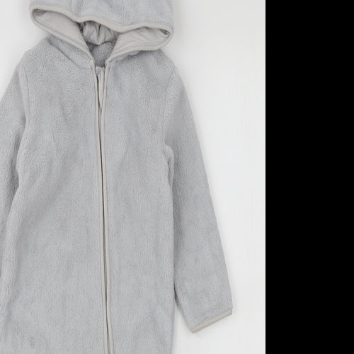 Marks and Spencer Boys Grey Polyester Babygrow One-Piece Size 9-12 Months Zip