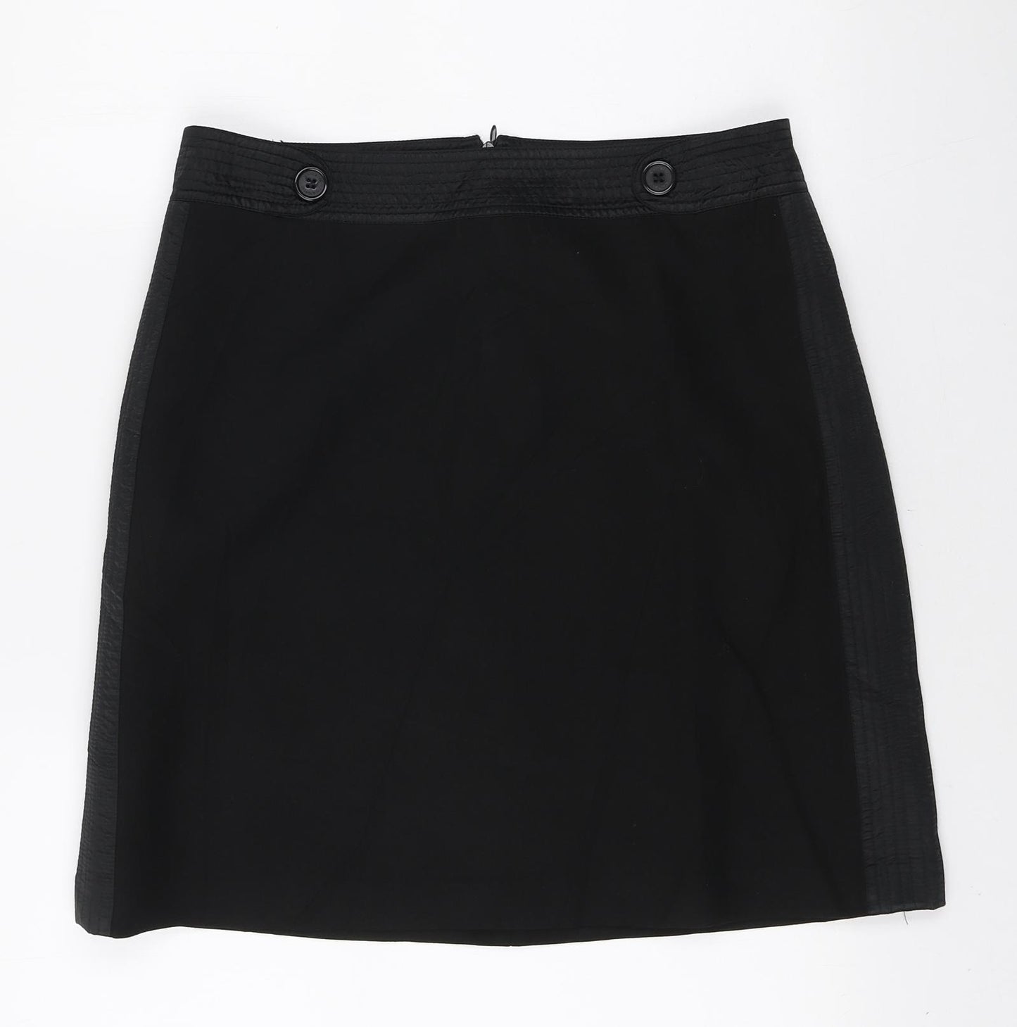 Cambio Womens Black Viscose Straight & Pencil Skirt Size 14 Zip