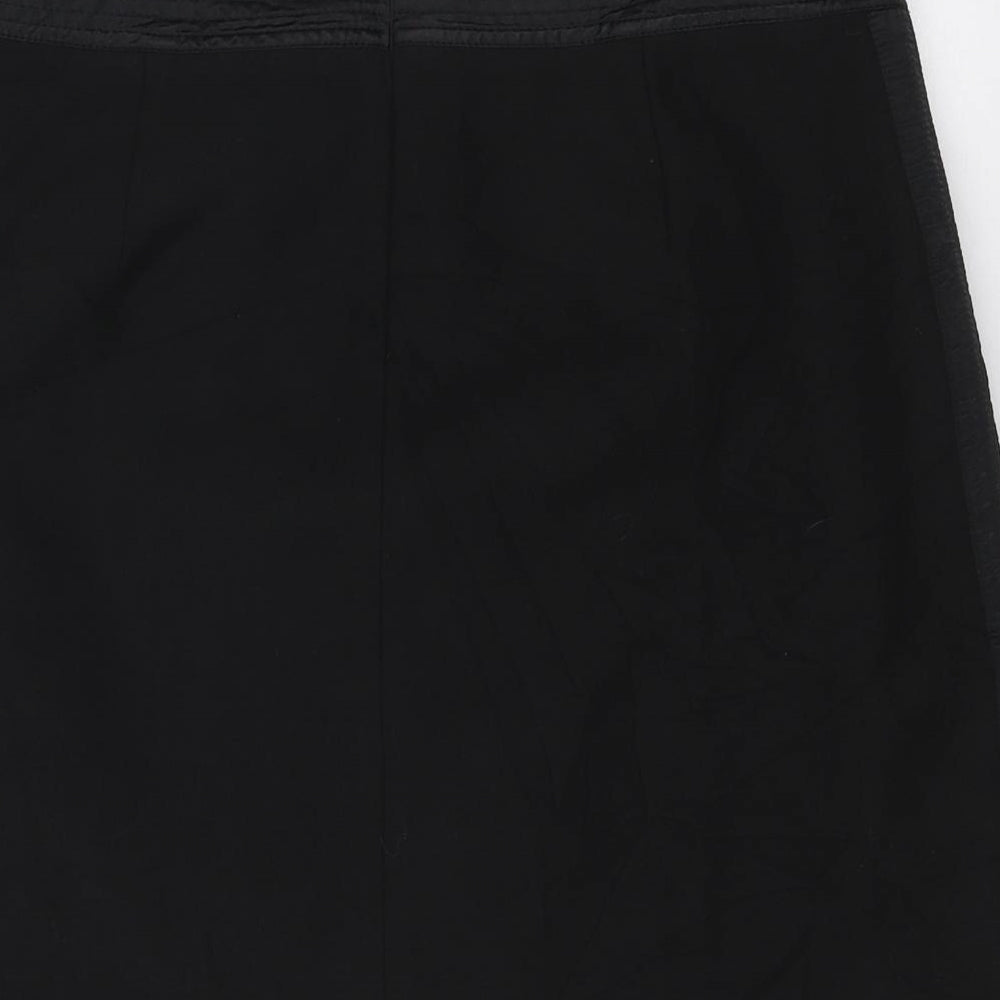 Cambio Womens Black Viscose Straight & Pencil Skirt Size 14 Zip