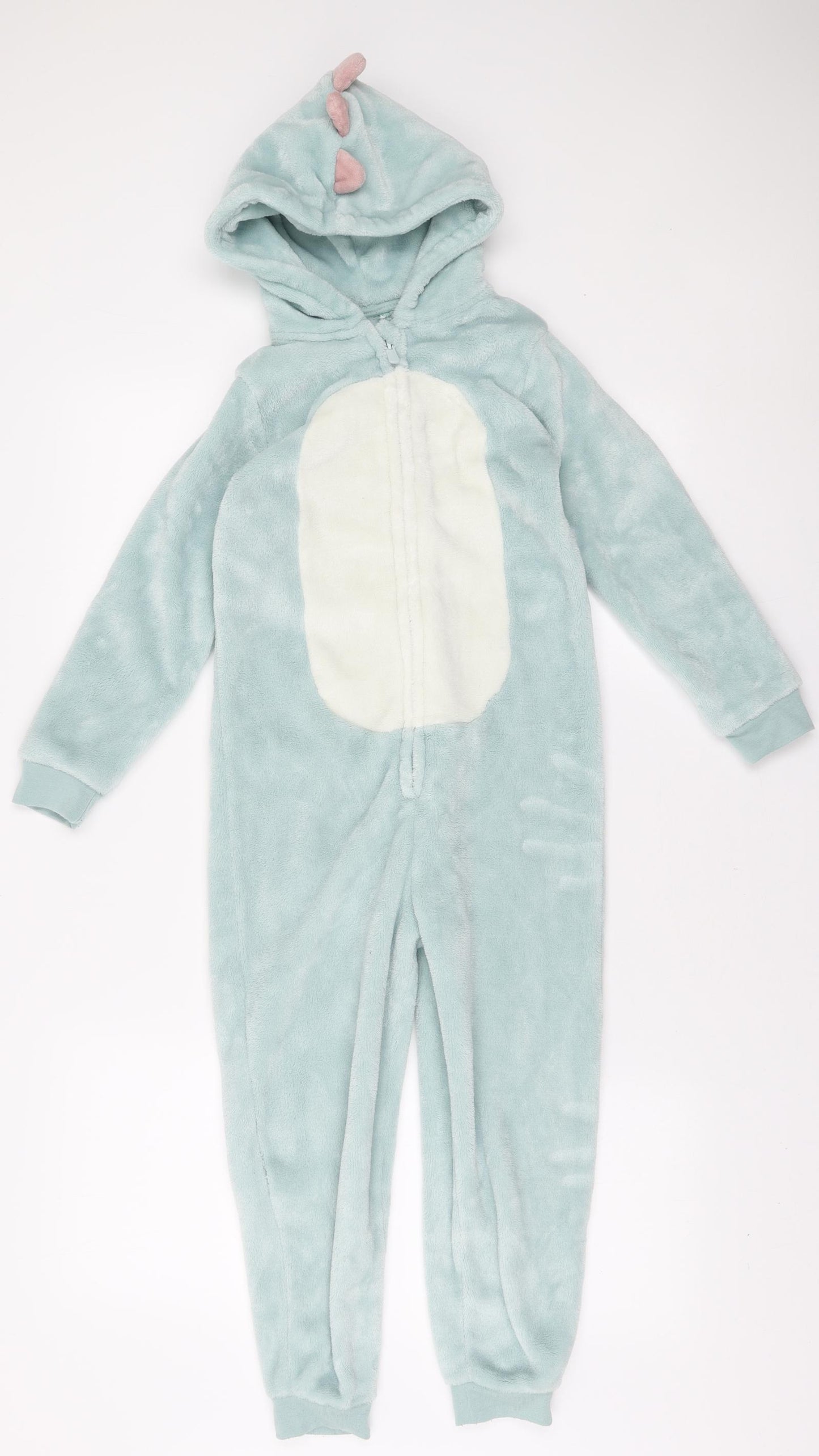 George Boys Blue Polyester One Piece Size 7-8 Years Zip - Dragon details