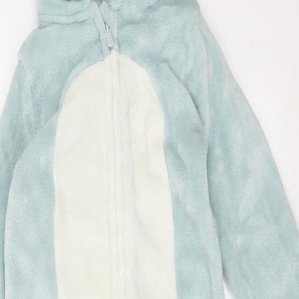 George Boys Blue Polyester One Piece Size 7-8 Years Zip - Dragon details