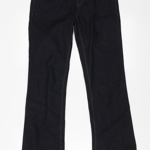 New Look Maternity Womens Blue Cotton Bootcut Jeans Size 8 L32 in Regular