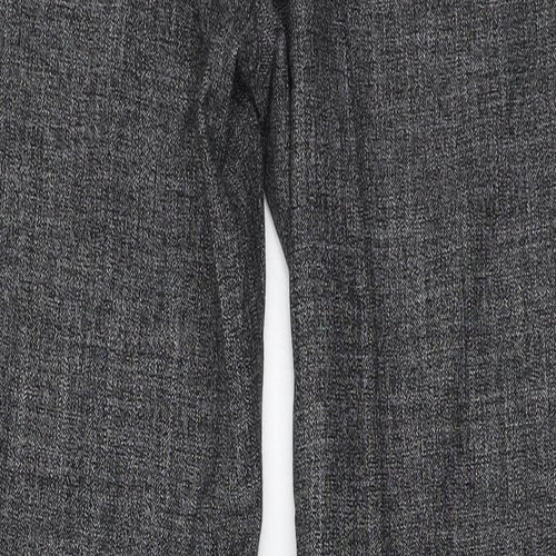 New Look Mens Black Polyester Trousers Size 34 in L31 in Regular Zip