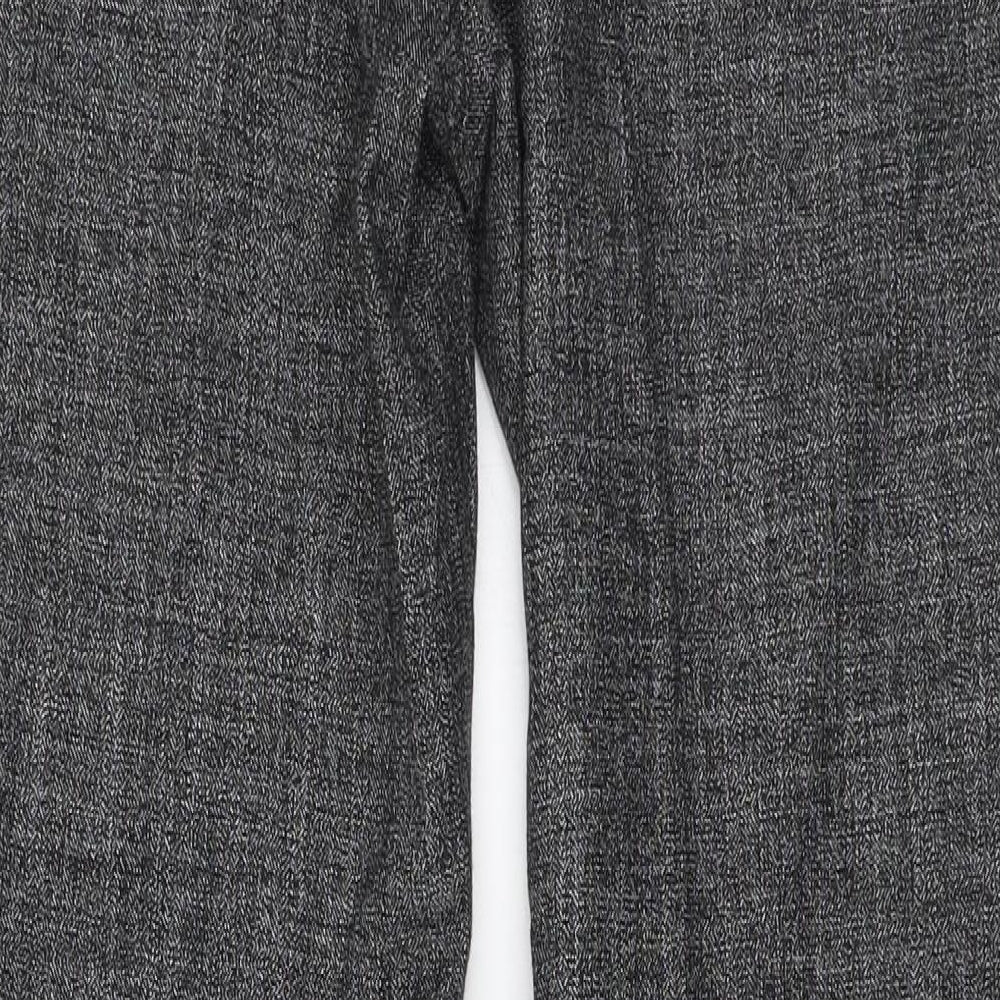 New Look Mens Black Polyester Trousers Size 34 in L31 in Regular Zip