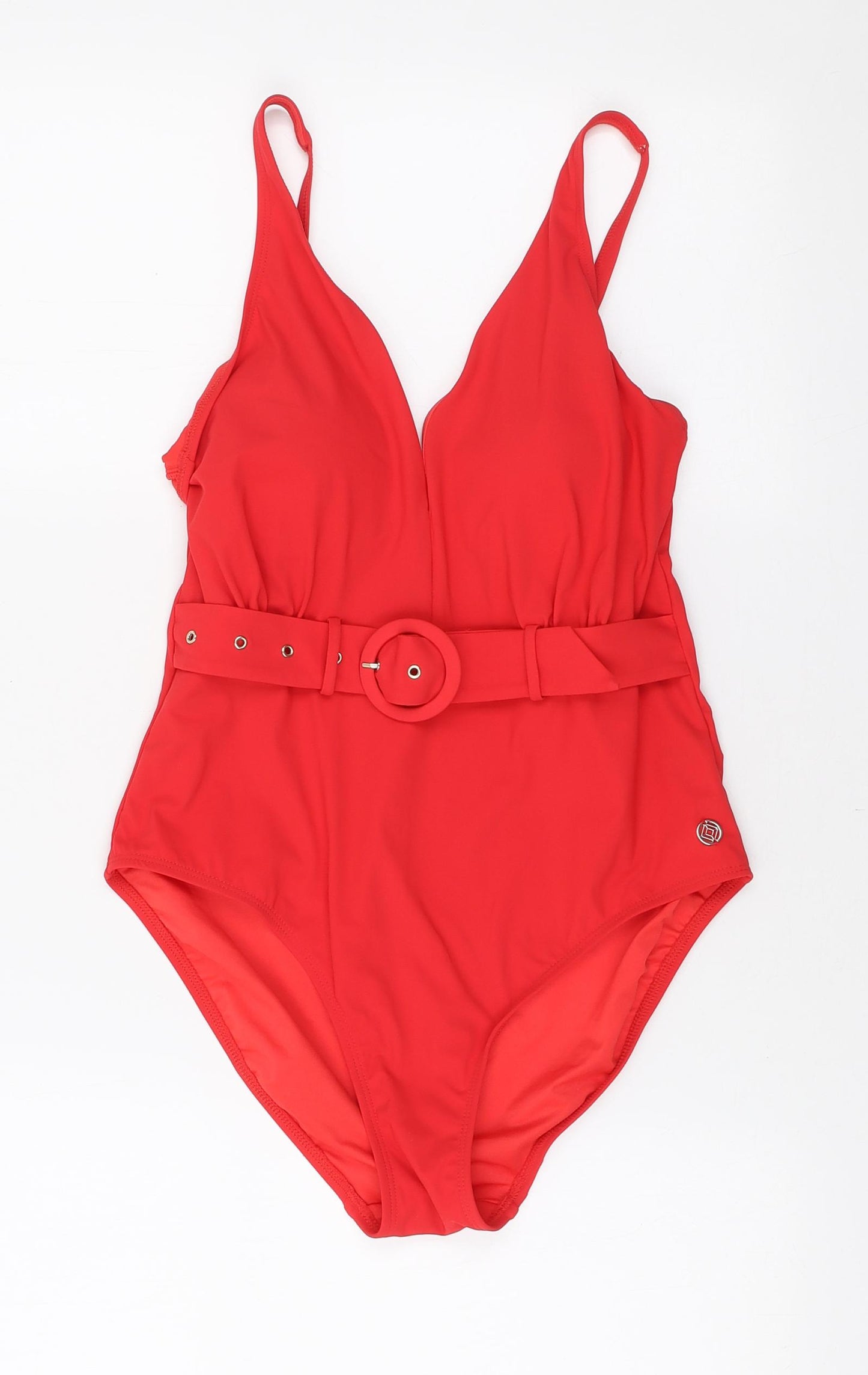 F&F Womens Red Nylon One Piece Size 12