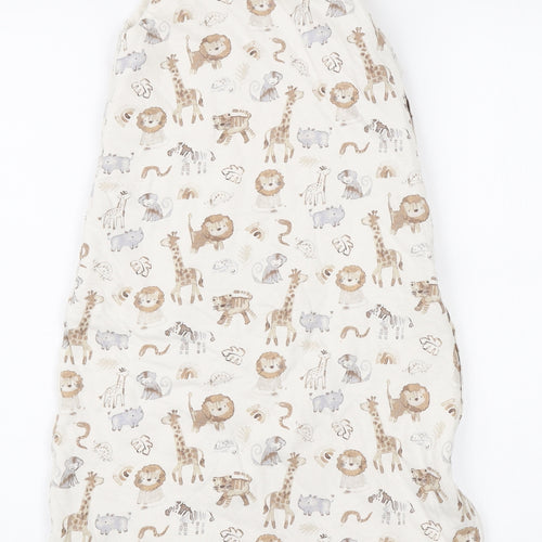 George Boys Ivory Geometric Cotton Babygrow One-Piece Size 6-9 Months Zip - Baby sleeping bags
