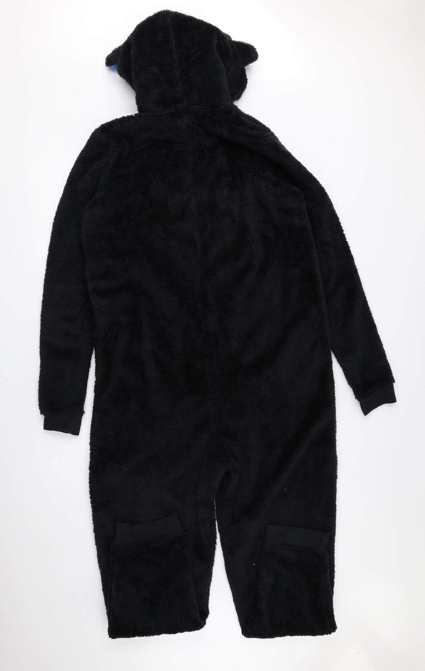 Marks and Spencer Boys Black Animal Print Polyester One Piece Size 15-16 Years Zip - Gorilla