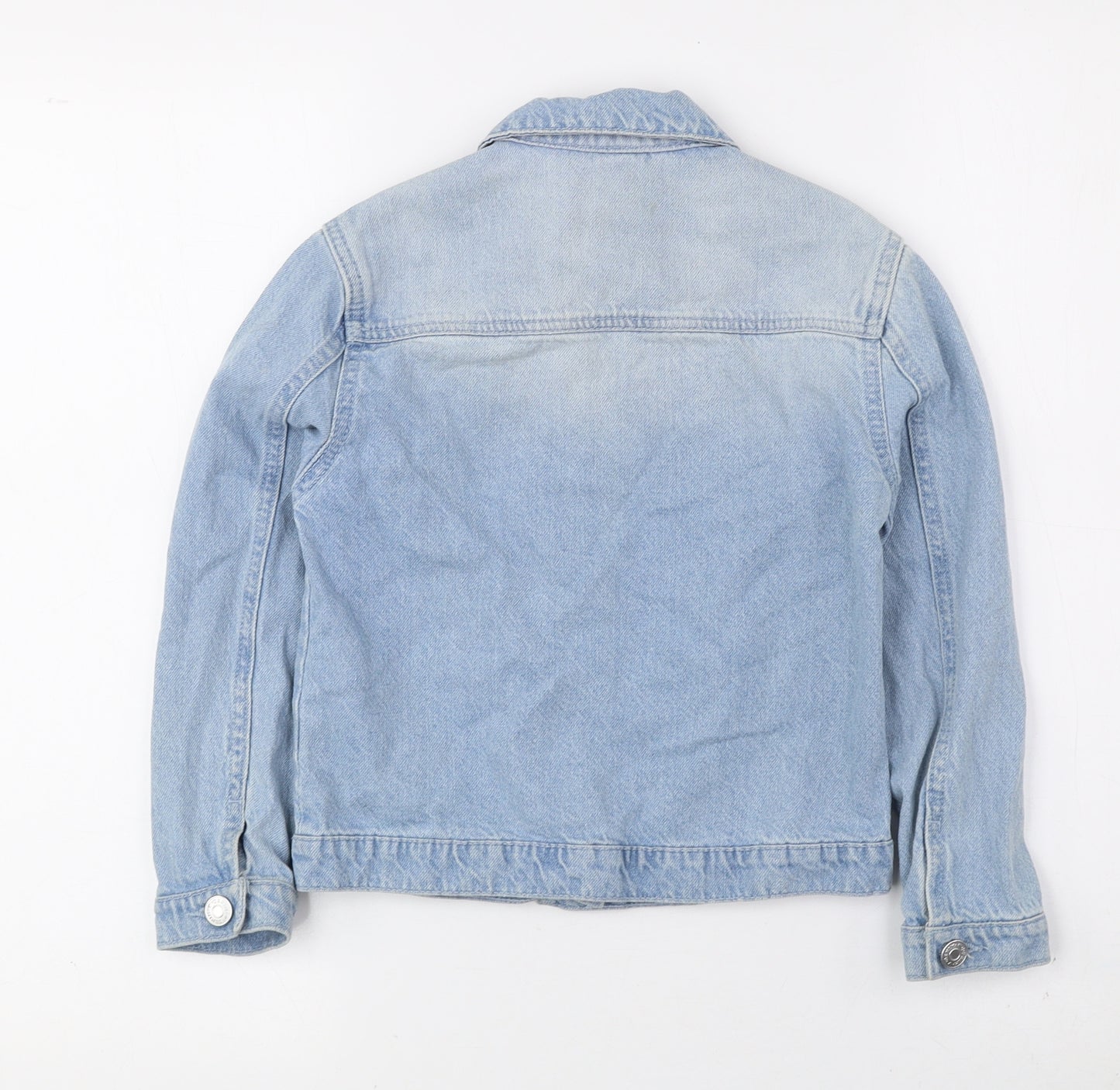 TU Girls Blue Jacket Size 7-8 Years Button