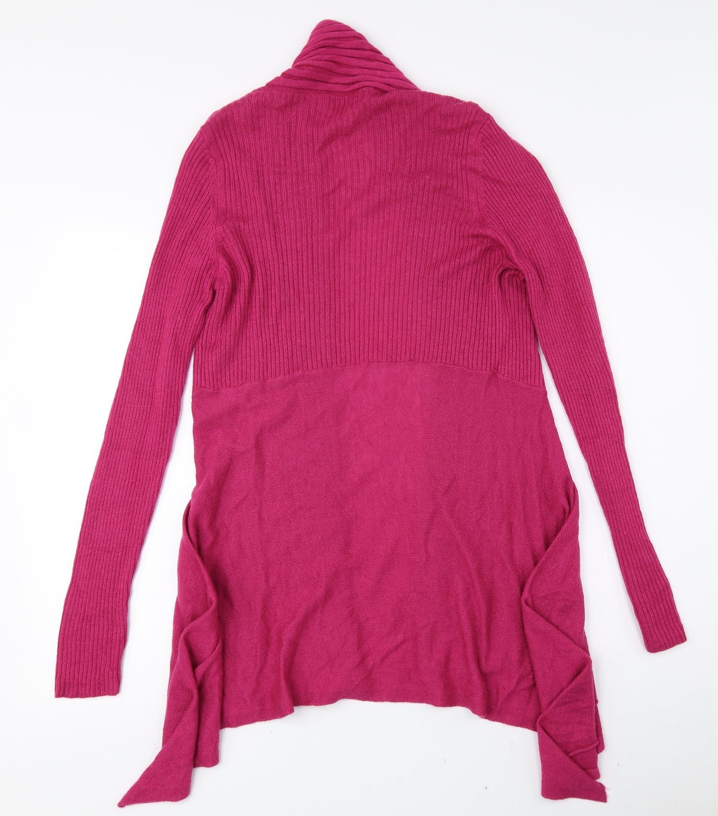 George Womens Pink V-Neck Nylon Cardigan Jumper Size 10