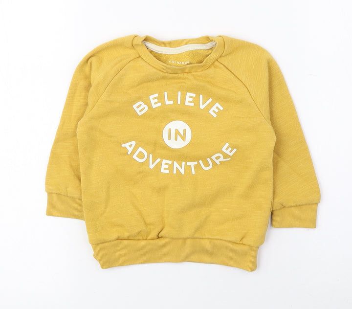 Atmosphere Baby Yellow Cotton Pullover Jumper Size 12-18 Months Pullover