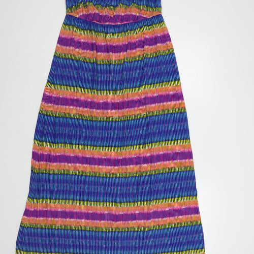 TU Womens Multicoloured Striped Maxi Off the Shoulder Pullover