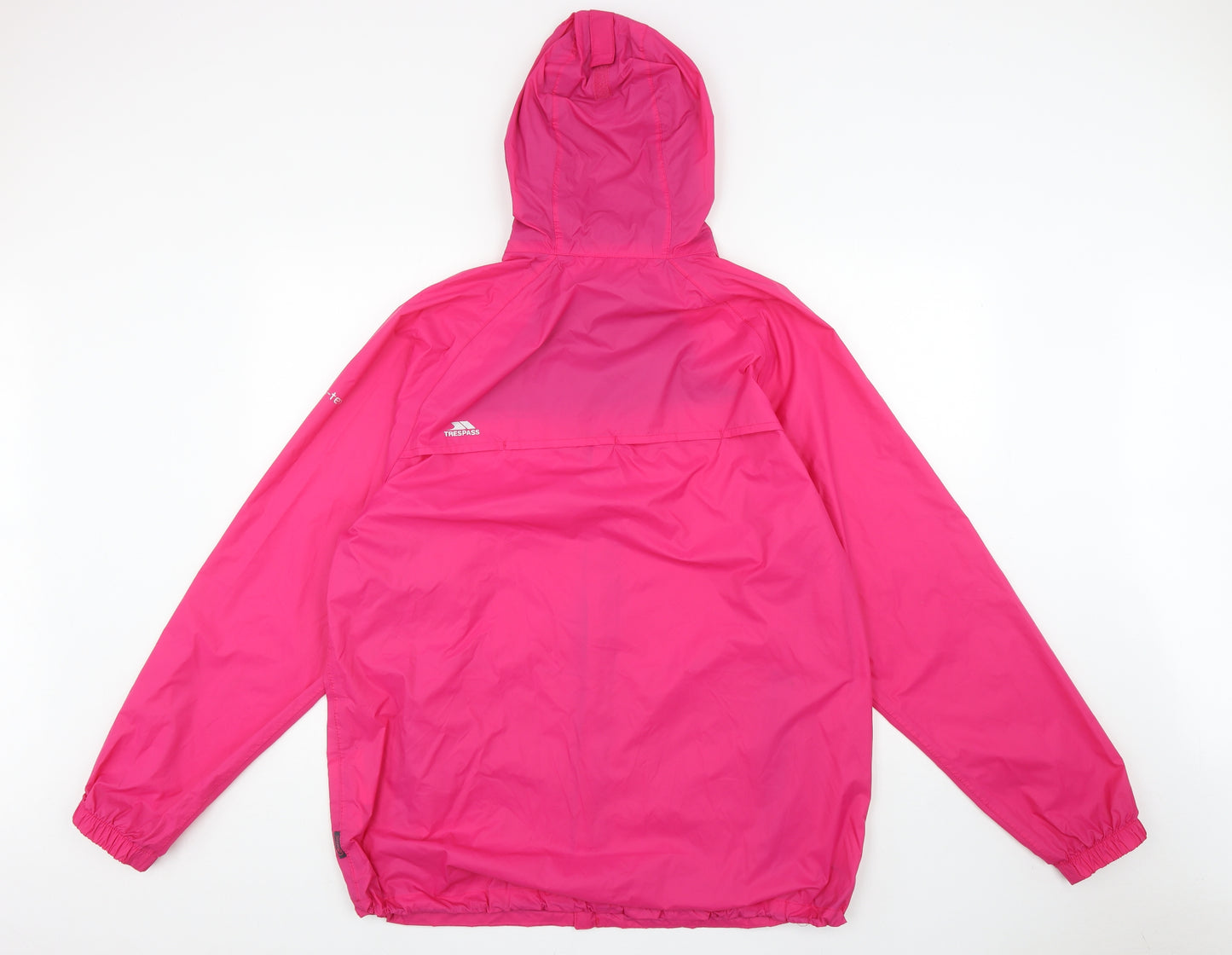 Trespass Womens Pink Rain Coat Coat Size XL Zip