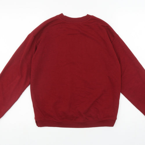 H&M Boys Red Cotton Pullover Sweatshirt Size 10 Years Pullover - Tignes