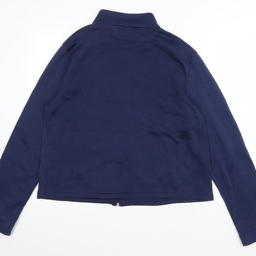 Anne De Lancay Womens Blue Jacket Size M Zip