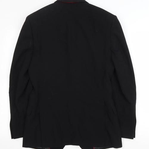 Lambretta Mens Black Polyester Jacket Blazer Size 36