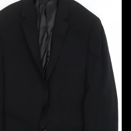 Lambretta Mens Black Polyester Jacket Blazer Size 36