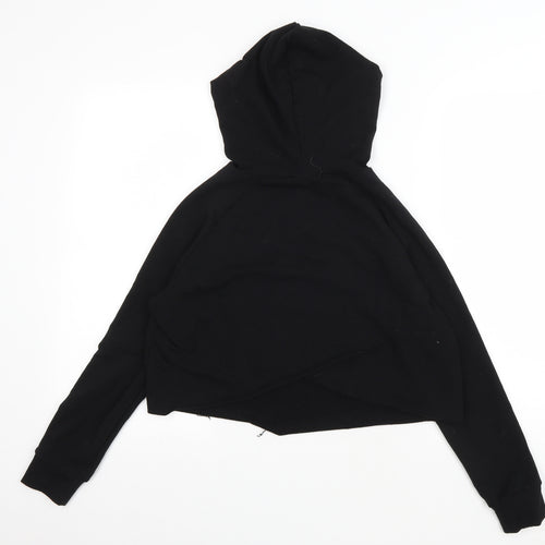Barbell Warrior Womens Black Cotton Pullover Hoodie Size S Pullover - Logo