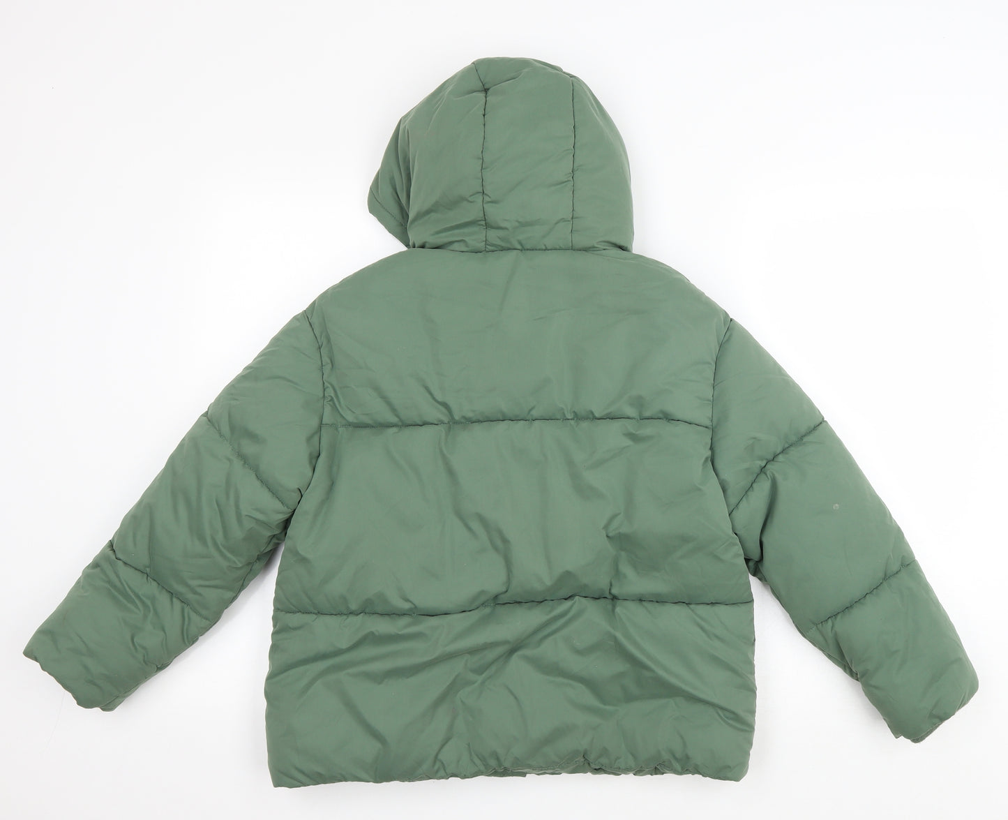 George Boys Green Duffle Coat Coat Size 11-12 Years Zip