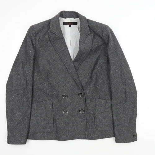 NEXT Womens Grey Cotton Jacket Blazer Size 14