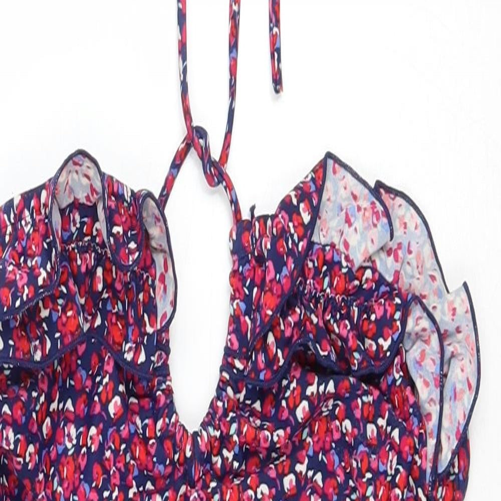 F&F Womens Multicoloured Floral Nylon One Piece Size 14