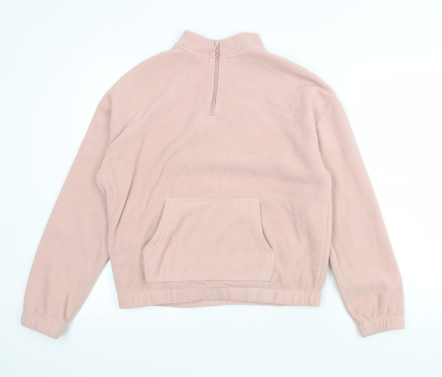 Select Womens Pink Polyester Pullover Sweatshirt Size S Zip