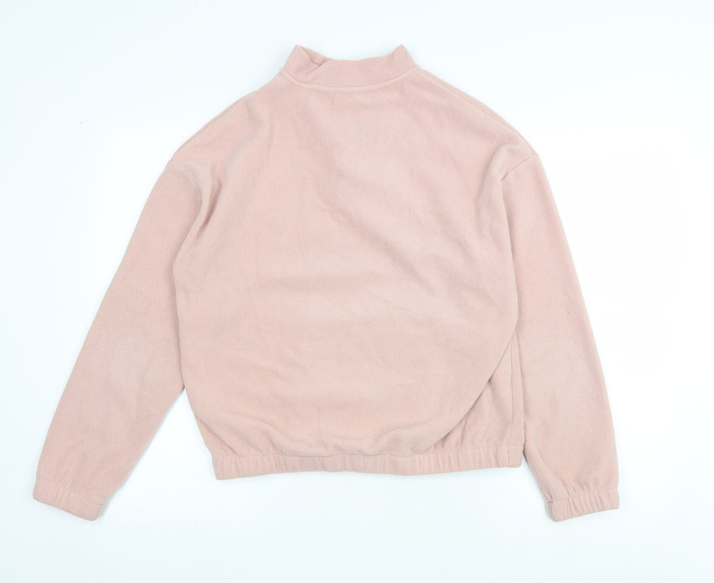 Select Womens Pink Polyester Pullover Sweatshirt Size S Zip
