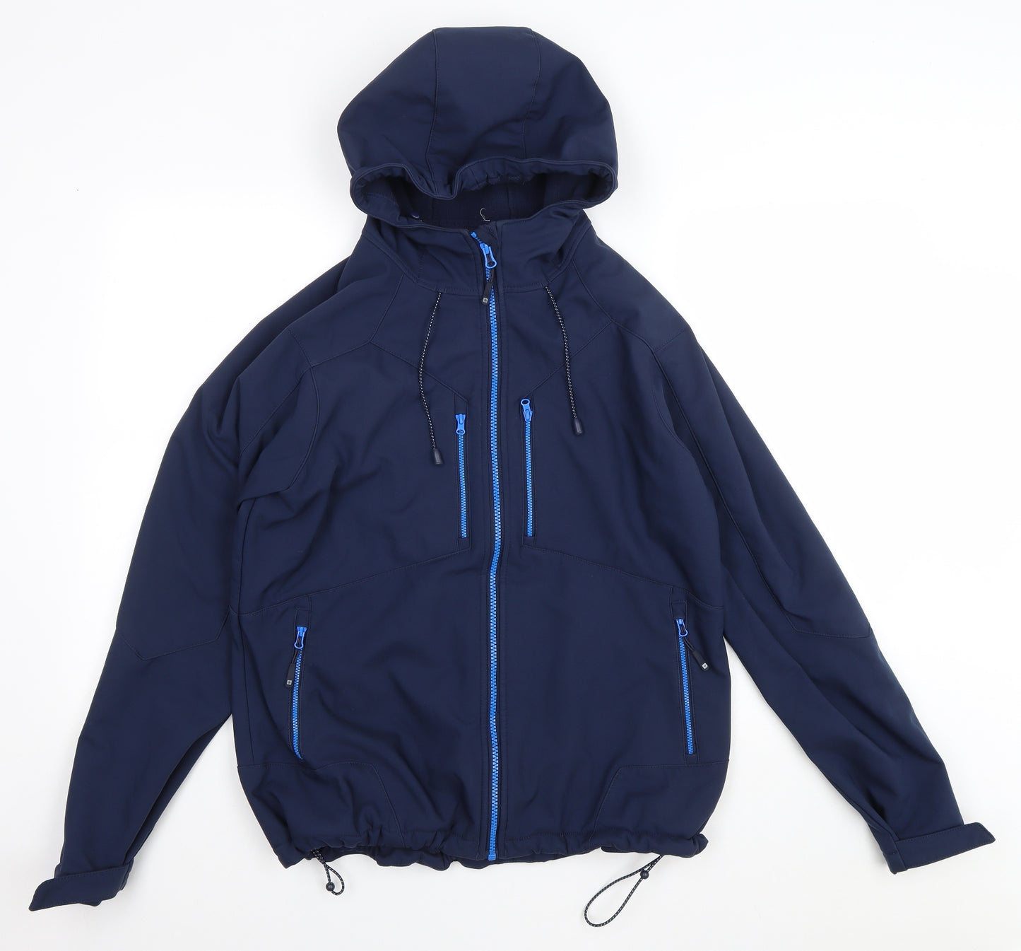 Mountain Warehouse Womens Blue Rain Coat Coat Size 16 Zip