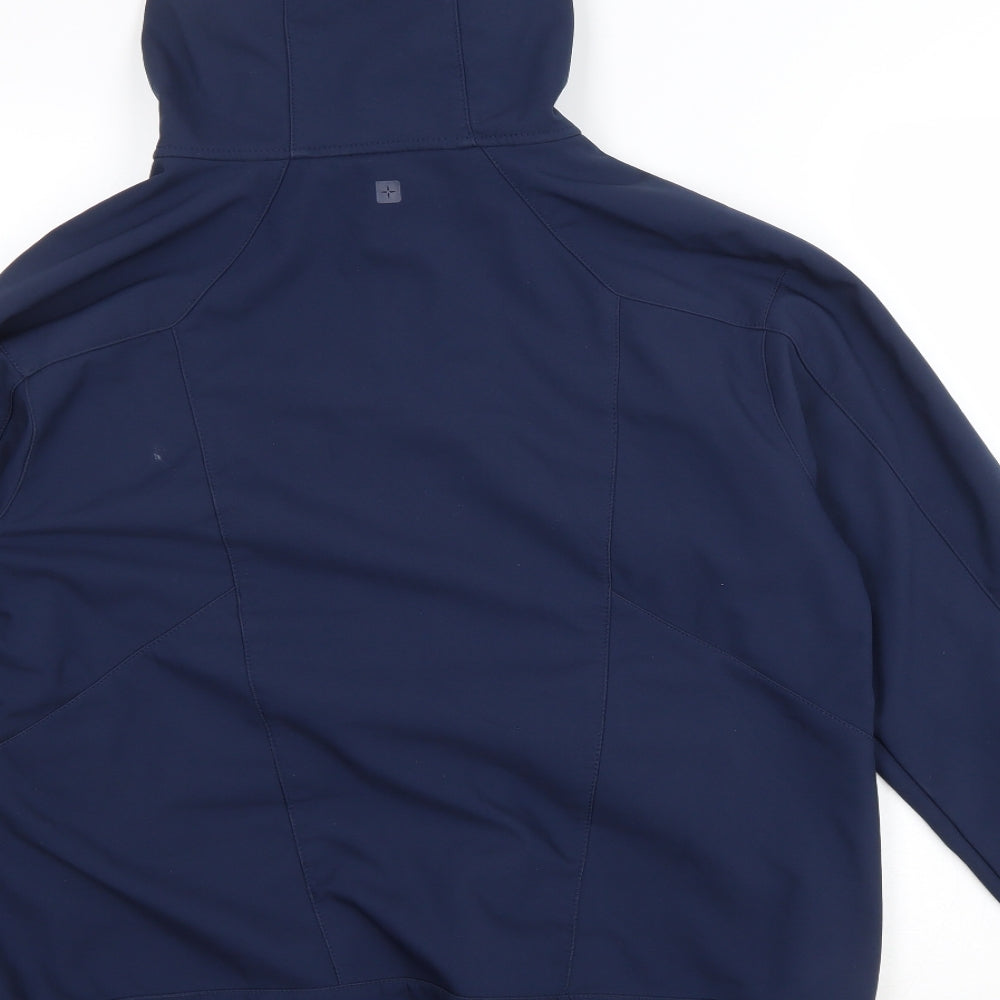 Mountain Warehouse Womens Blue Rain Coat Coat Size 16 Zip