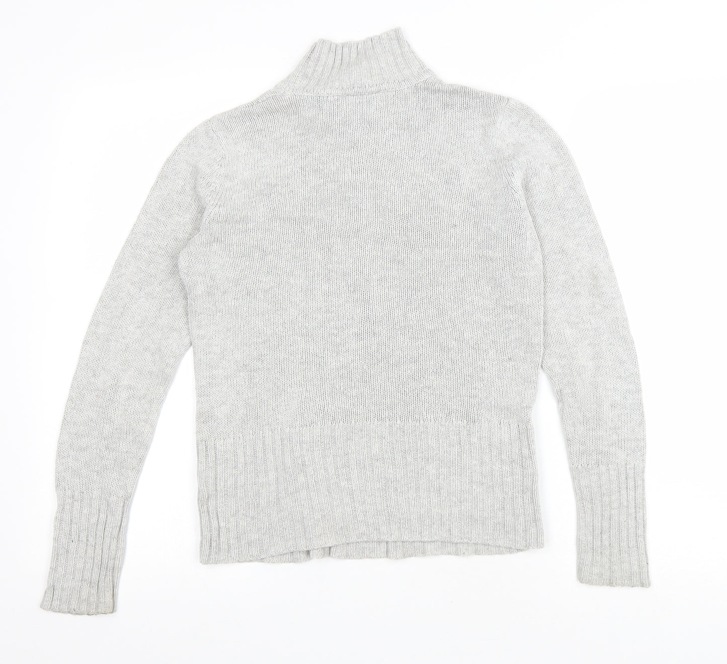Principles Womens Grey High Neck Acrylic Pullover Jumper Size 10