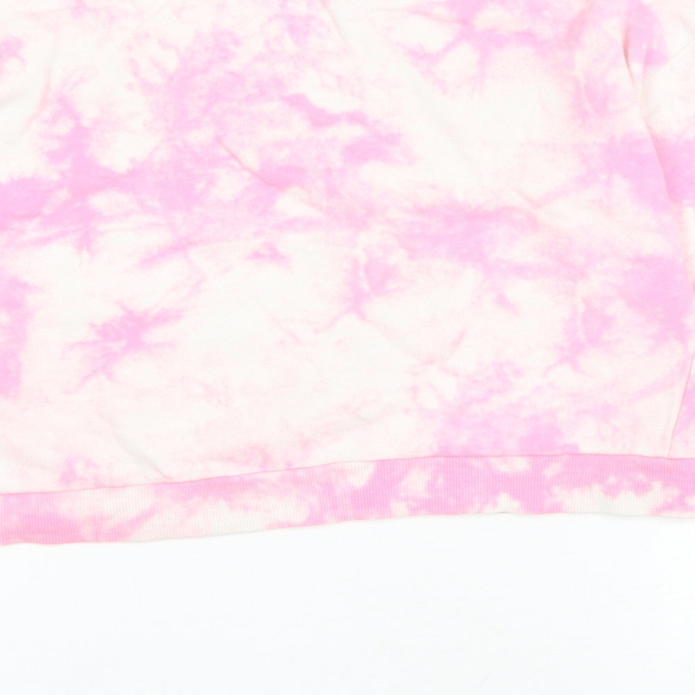 H&M Girls Pink Geometric Polyester Pullover Sweatshirt Size 10-11 Years Pullover - Moreno Valley